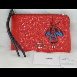 Coach Marvel Wristlet with Spiderman